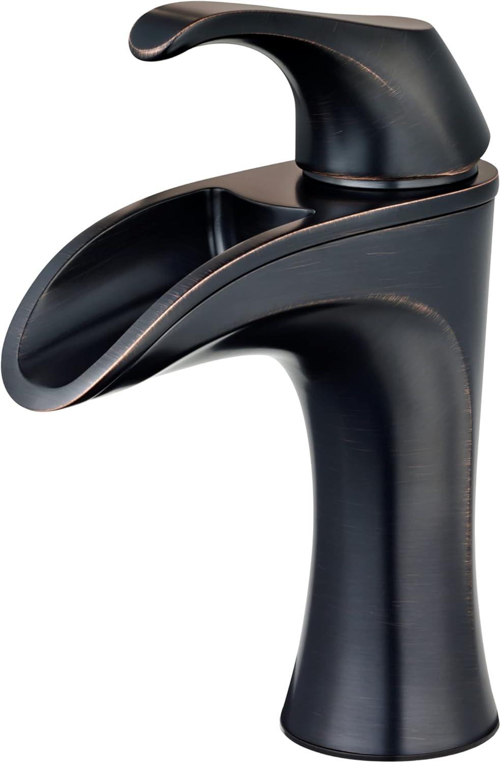 Brea 4 in. Centerset Single-Handle Bathroom Faucet in Tuscan Bronze