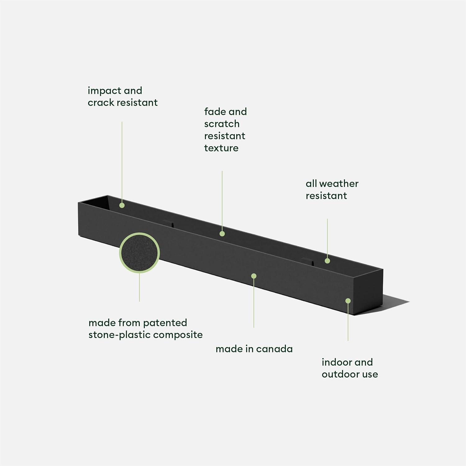 Geo Series Plastic Planter Box