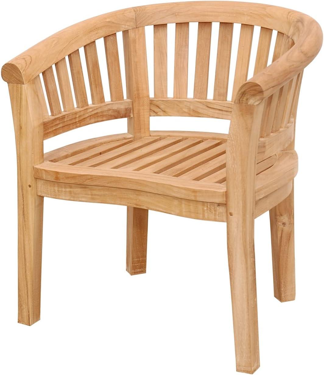 Anderson Teak Curve Armchair Extra Thick Wood