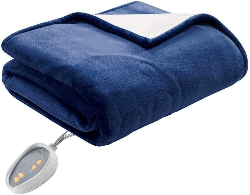 Plush to Berber Electric Heated Bed Blanket