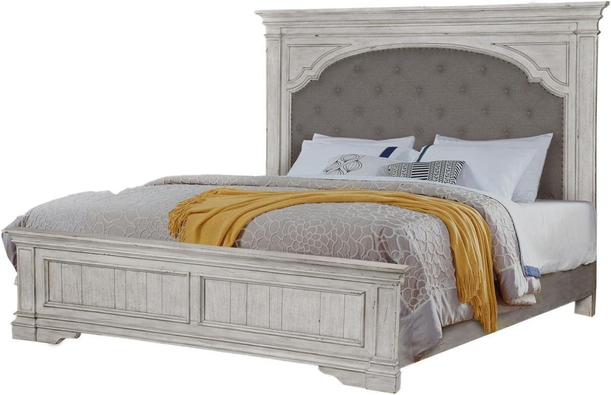 King Highland Park Bed Rustic Ivory - Steve Silver Co.