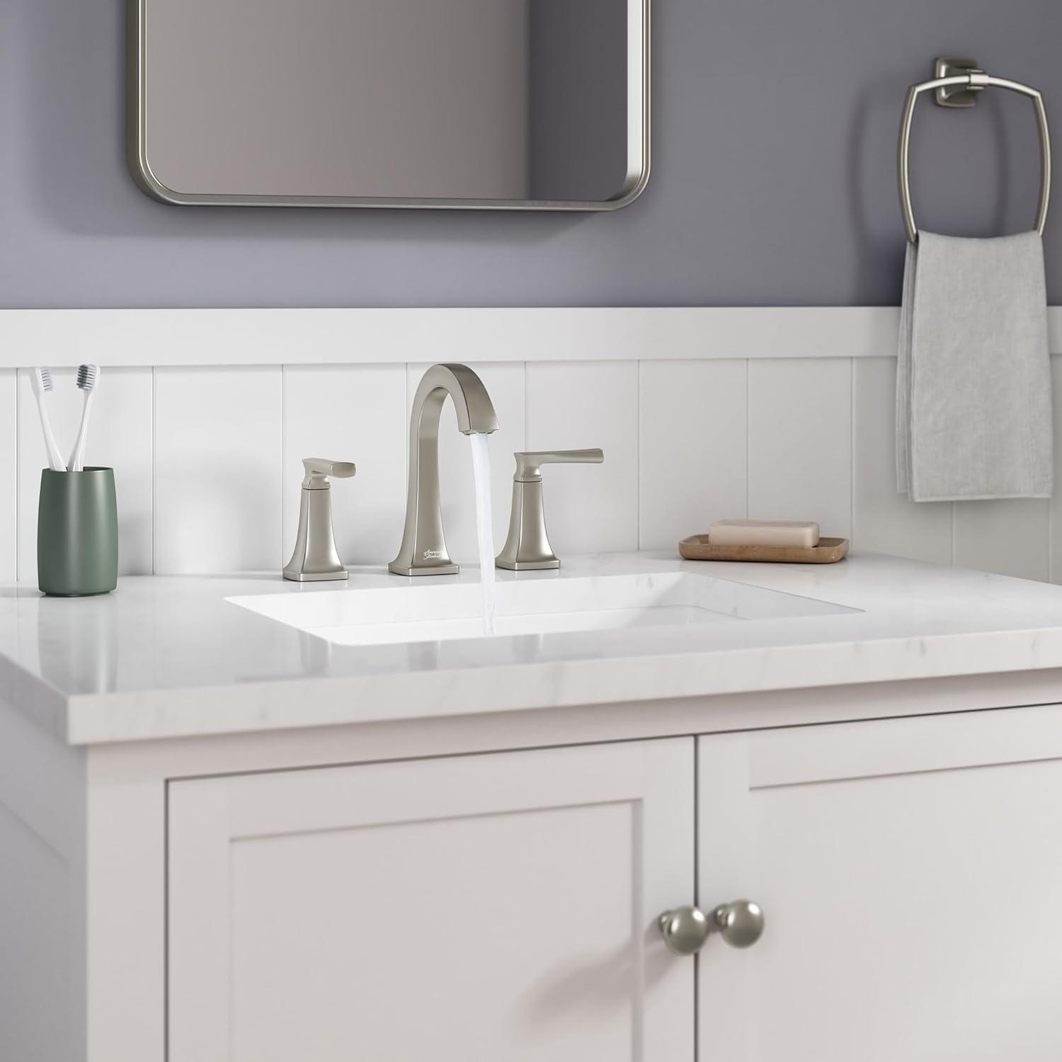 American Standard Belmeade Widespread Faucet 2-handle Bathroom Faucet with Drain Assembly 7426801.295