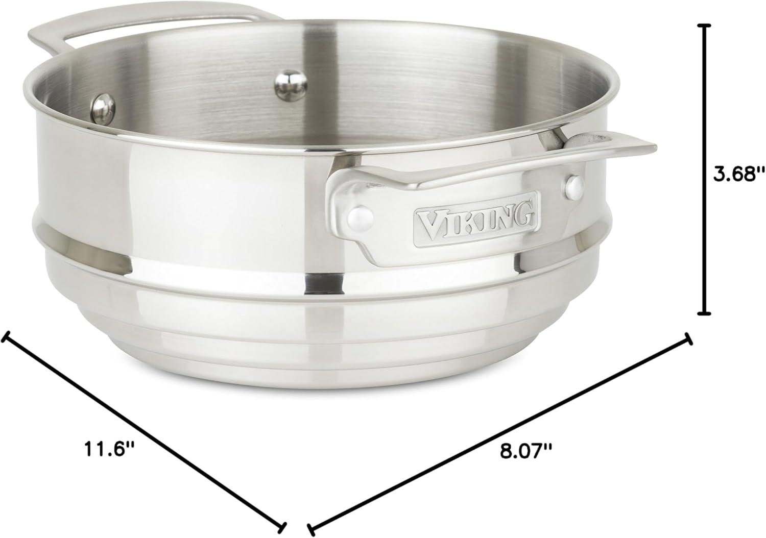 Viking Stainless Steel Universal Steamer Insert and Colander