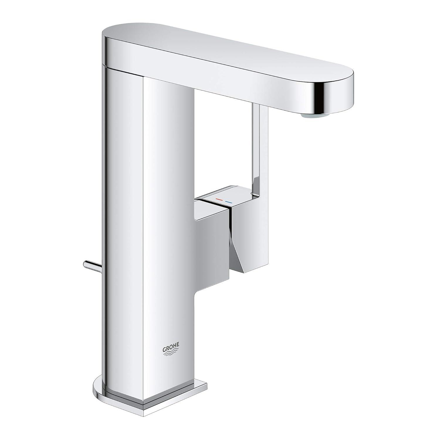 GROHE Plus Single Hole Bathroom Faucet with Drain Assembly 23956003