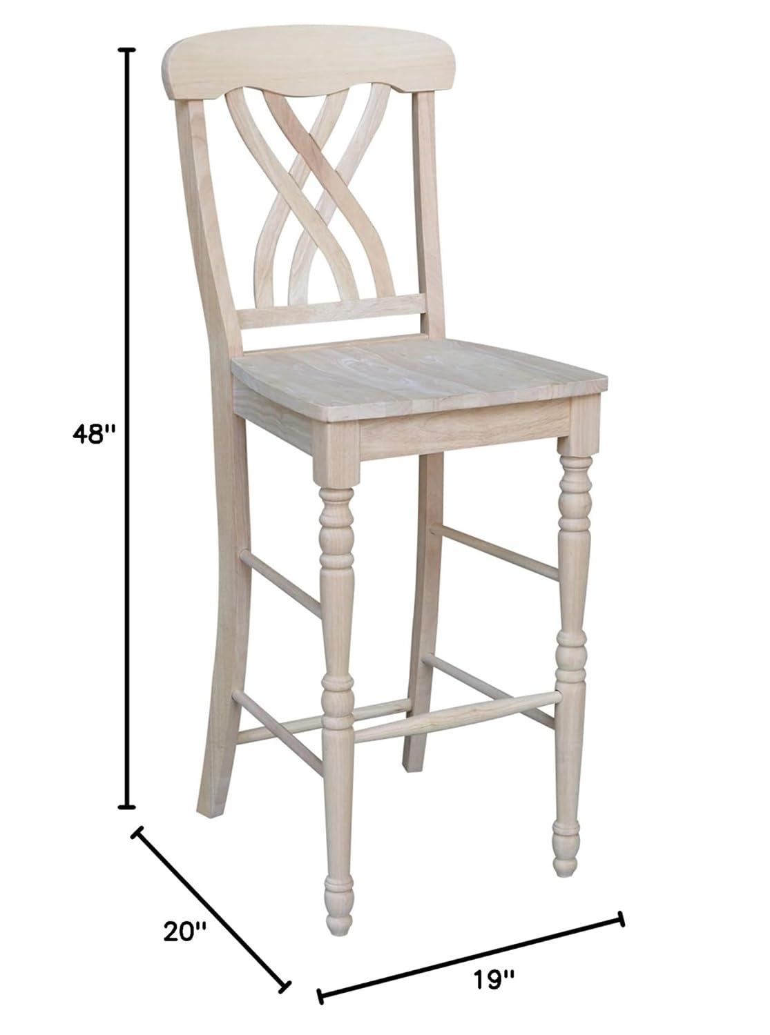 30 in. Seat Height Lattice Bar Height Stool