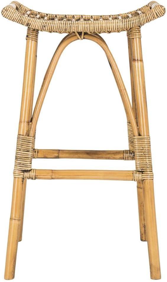 Leda Rattan Bar Stool  - Safavieh