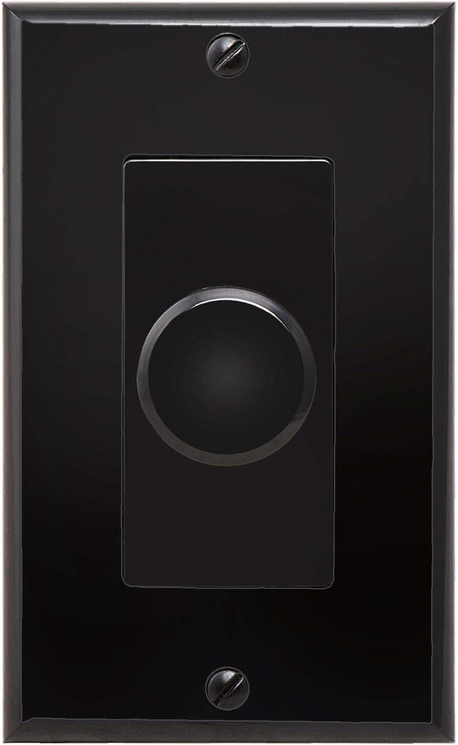 Black and Brown Built-in Rotary Knob Volume Control