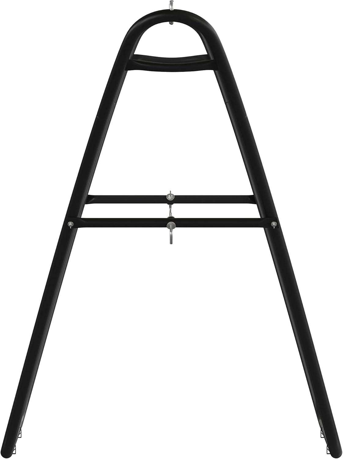 Flash Furniture All-Weather Heavy Duty Steel Hammock Stand for Hammocks 9-14 Feet Long - Black