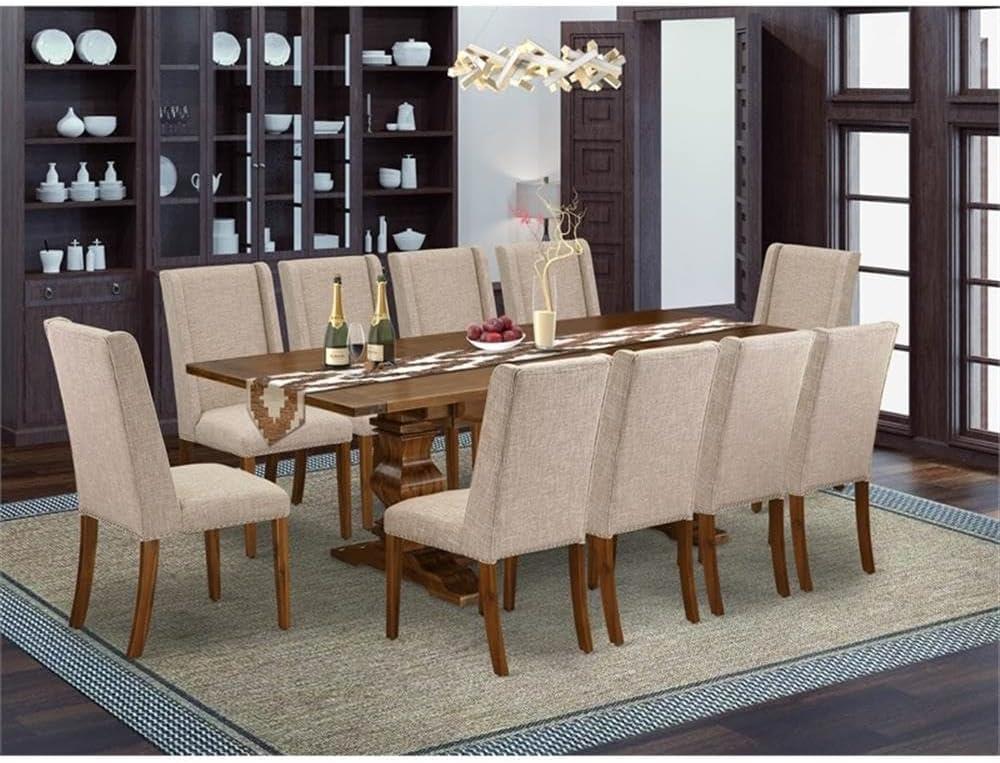 Lassale Removable Leaf Acacia Solid Wood Dining Set