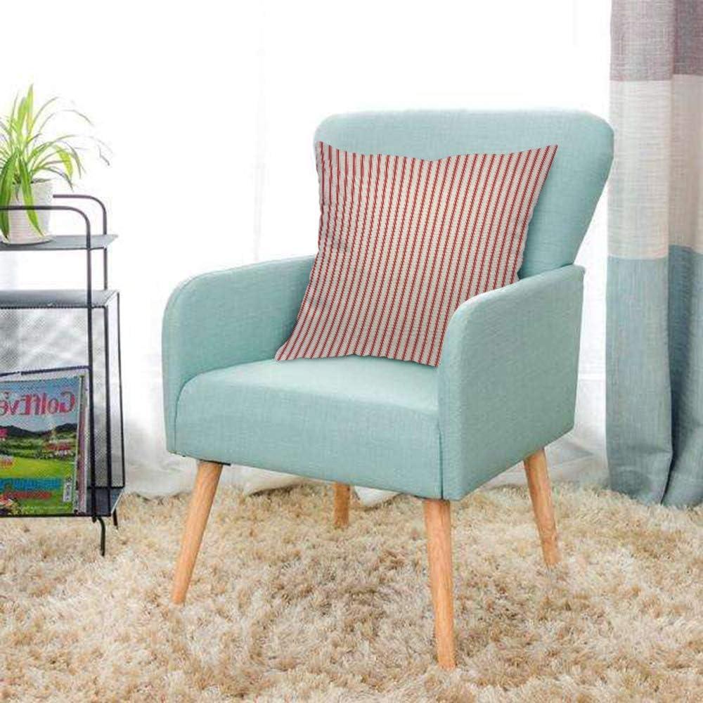 AOYEGO Red Vertical Stripe Throw Pillow Cover Streaks Red and White Line Background Fashion Striped Simple Repeat Pillow Case 18x18 Inch Decorative Men Women Room Cushion Cover for Home Couch