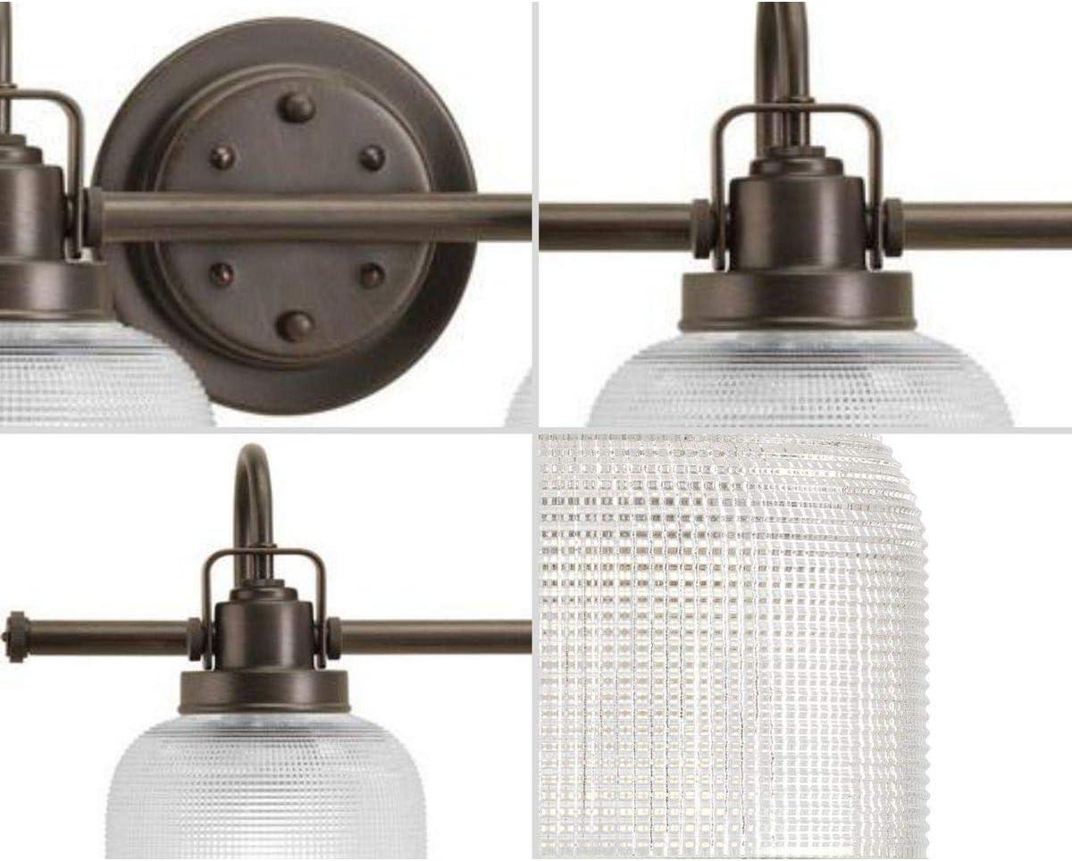 Rosser 3 Light Ribbed Dimmable Vanity Light