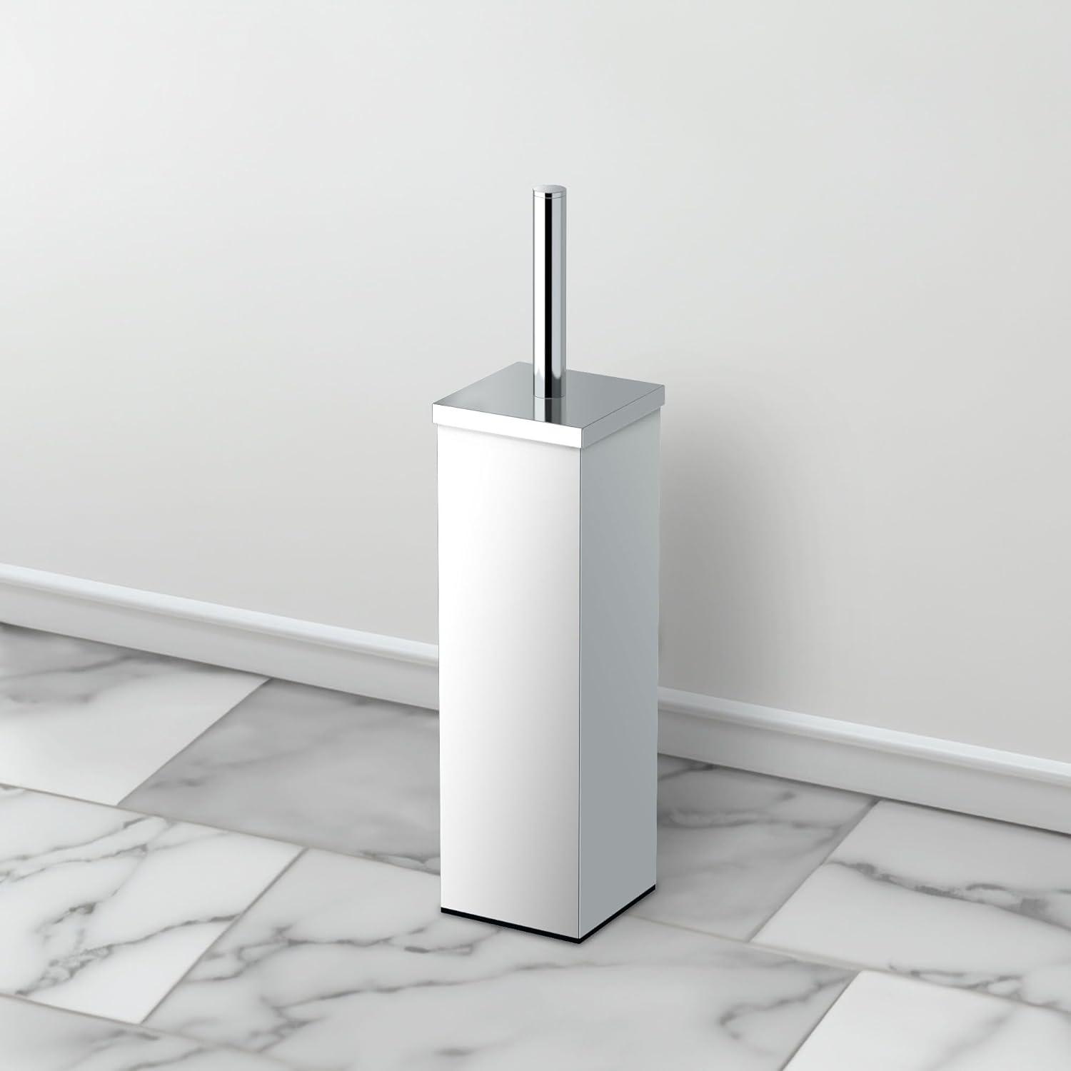 Elegant 14.63" H Toilet Brush and Square Holder