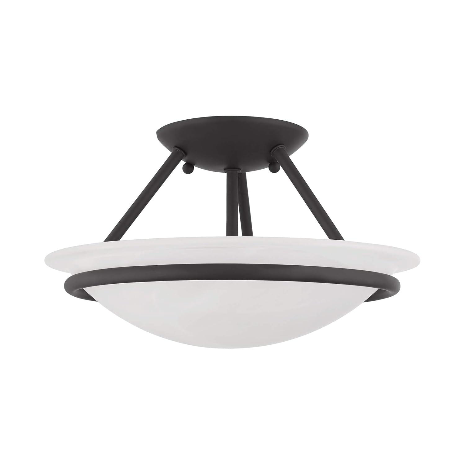 Livex Lighting Newburgh 2 - Light Semi-Flush Mount in  Bronze