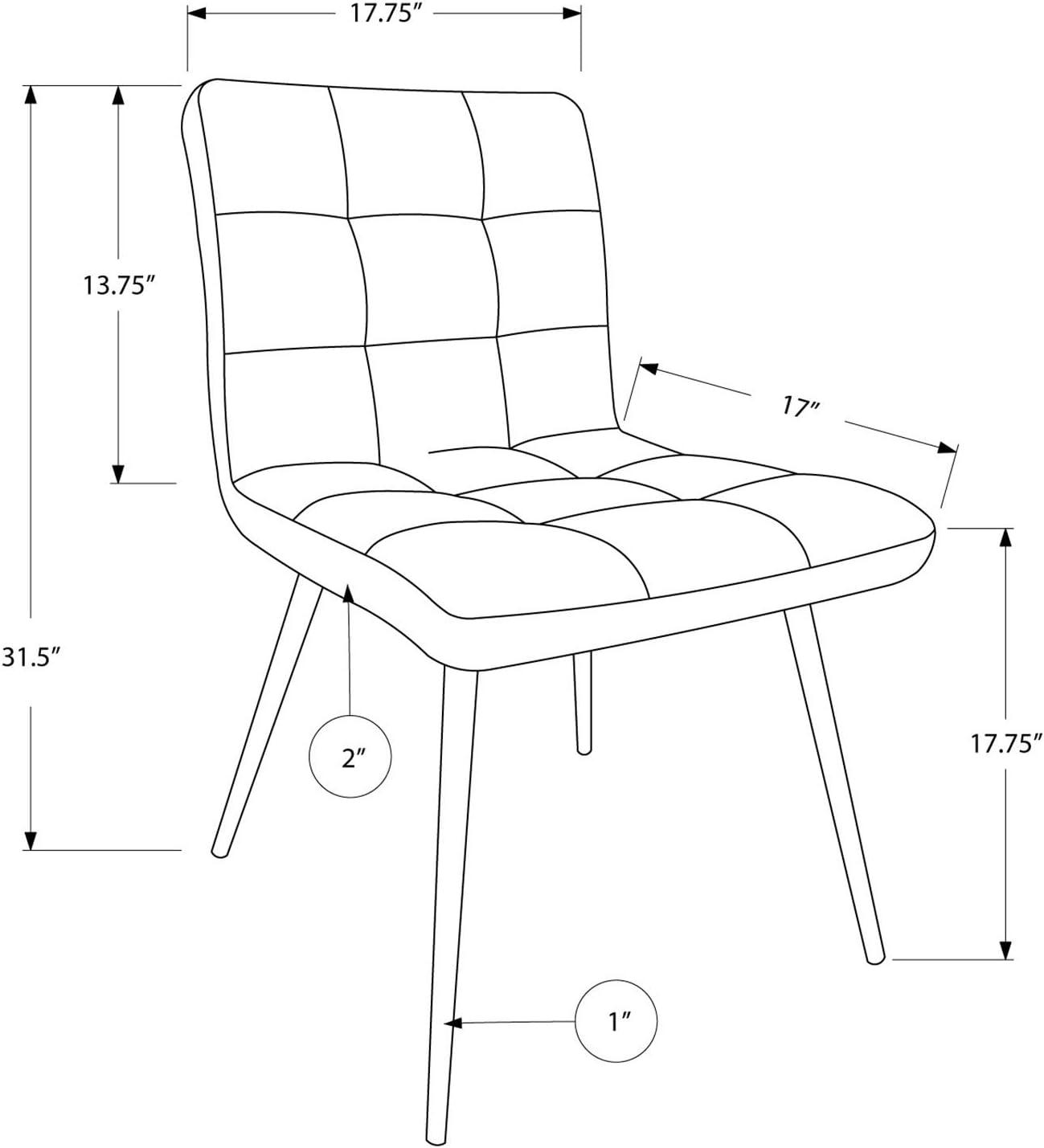 Modern High-Back White Faux Leather Side Chair with Chrome Base