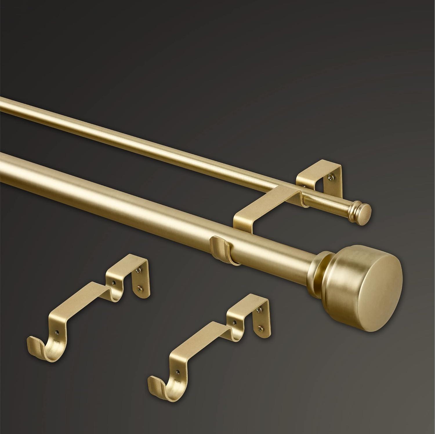 Premium - Double Steel Adjustable Double Curtain Rod