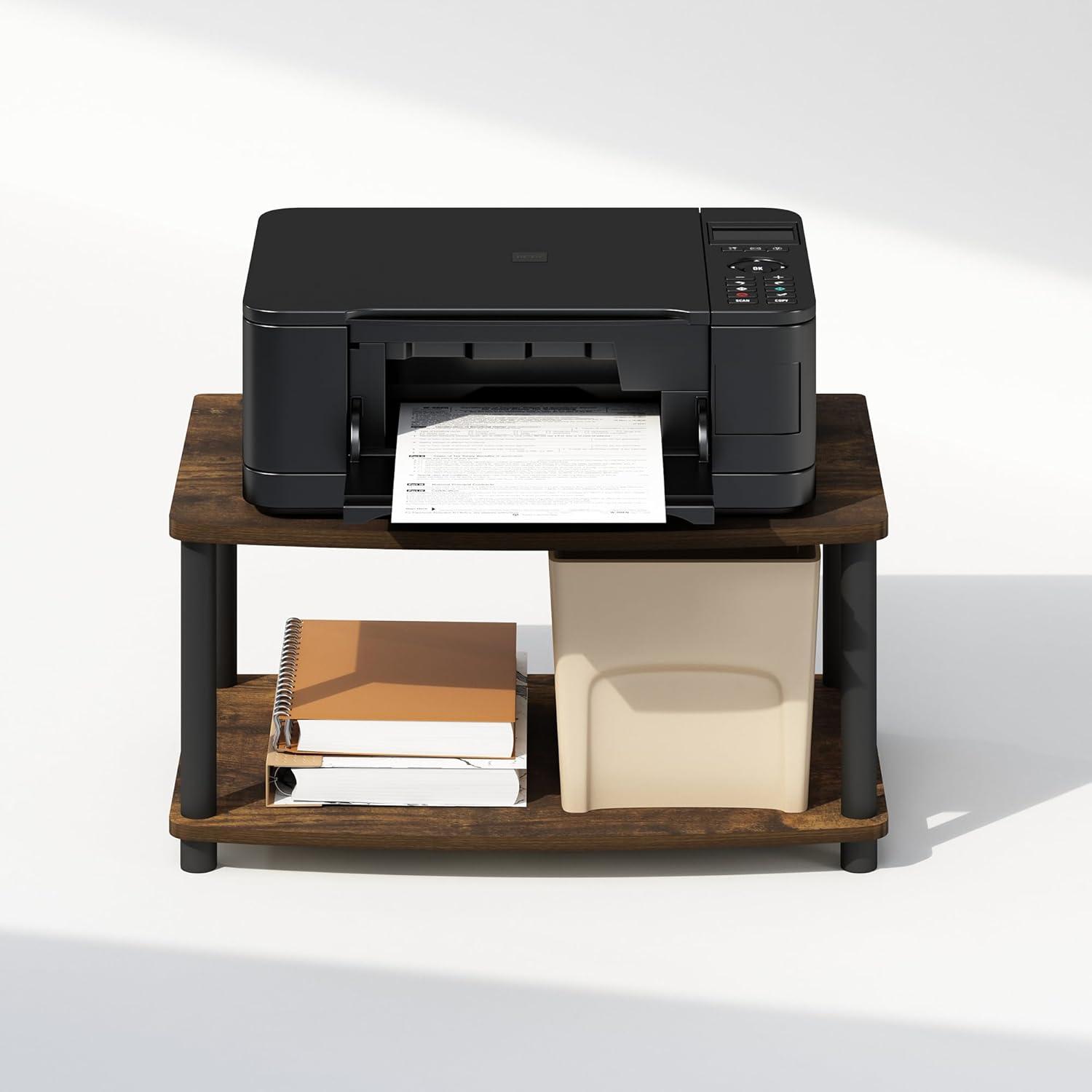 Furinno Turn-N-Tube 11'' H x 24'' W Printer Stand