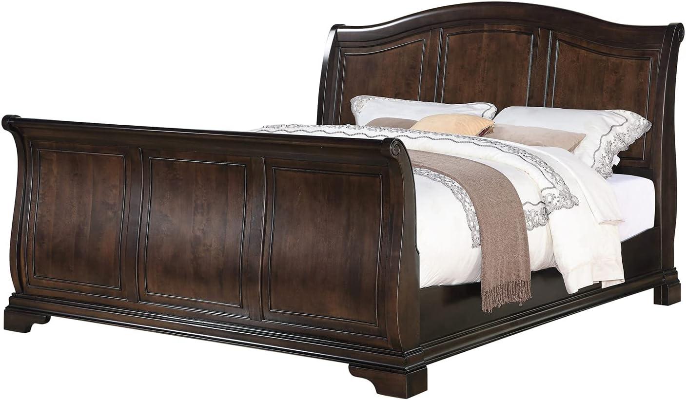 Picket House Conley Cherry King Sleigh Bed in Cherry