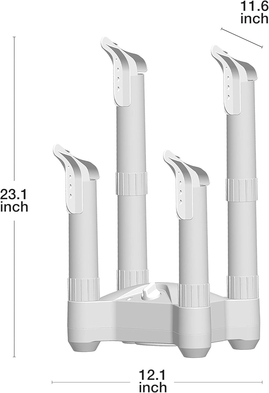 Lifesmart 4-Post Fast Airflow Boot Dryer with Timer, 250-Watt, BD001