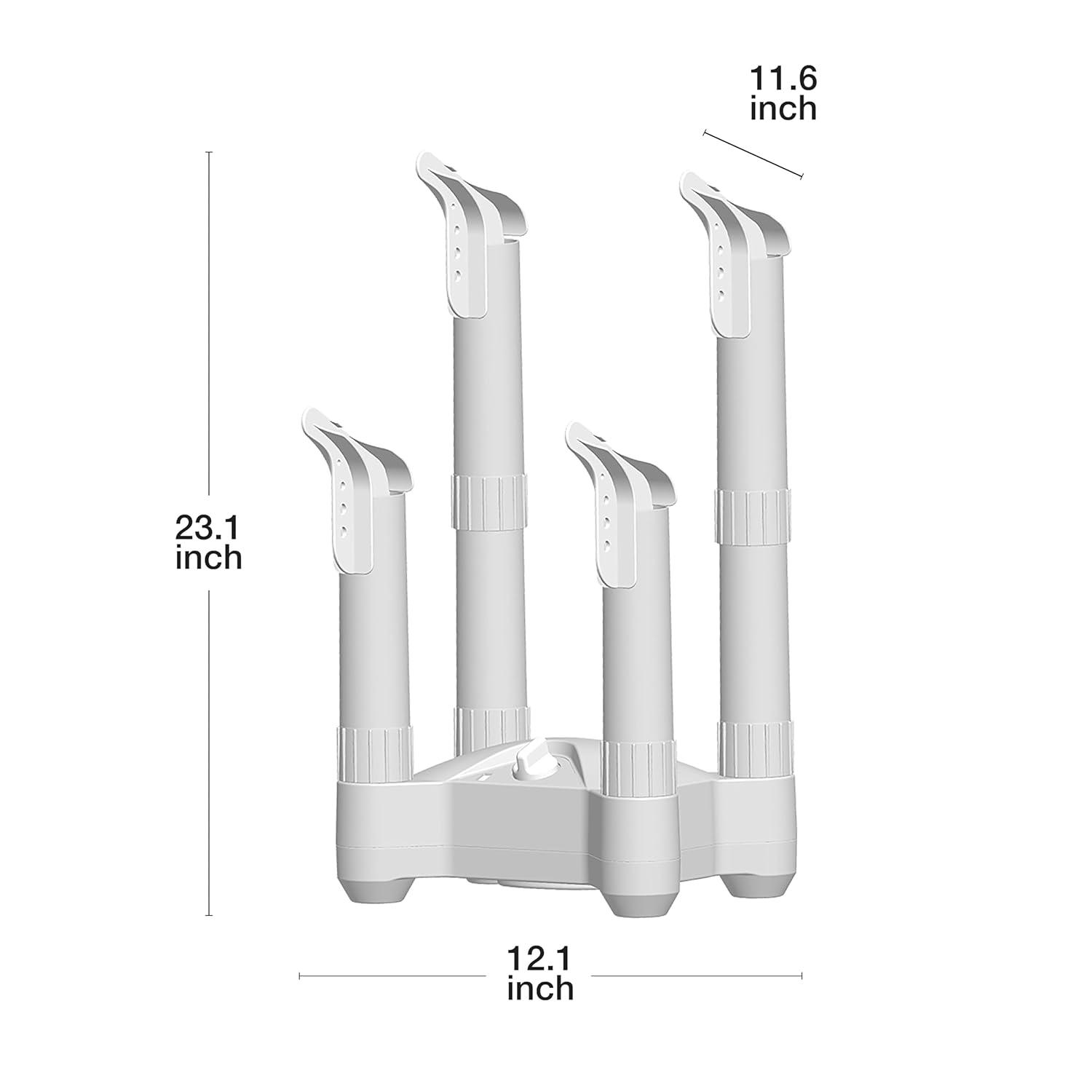 Lifesmart 4-Post Fast Airflow Boot Dryer with Timer, 250-Watt, BD001