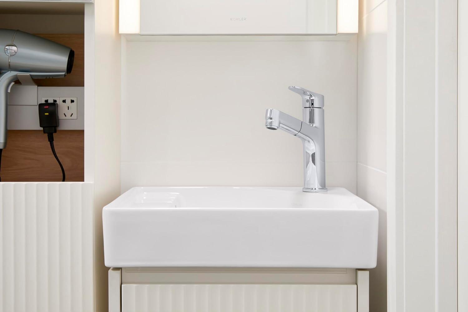 Spacity 24 In. Fireclay Vanity Top With Integrated Square Sink