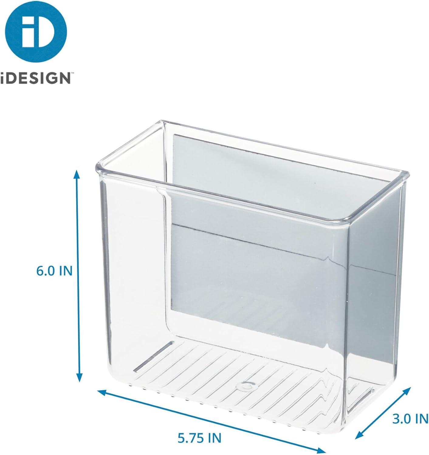 Clear Recycled Plastic Magnetic Open Top Bin