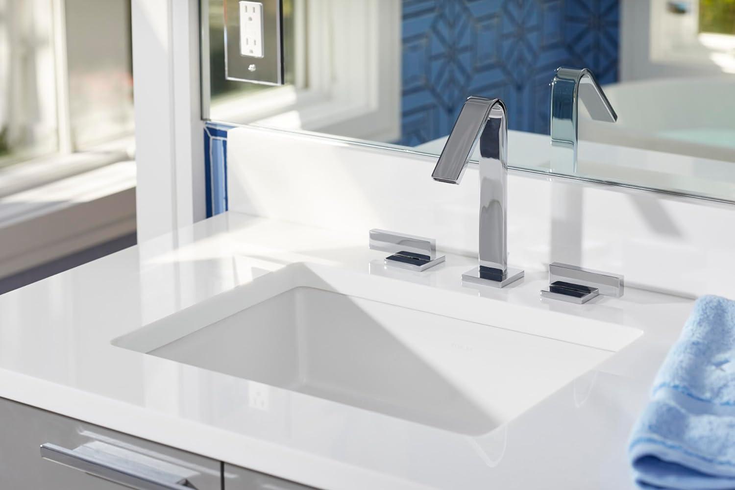 Verticyl Rectangular Undermount Bathroom Sink with Overflow