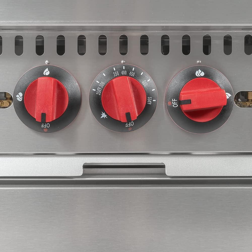 MoTak 24" Stainless Steel Commercial Gas Range with Standard Oven