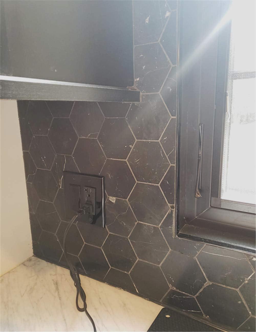 Nero Marquina Black Marble Hexagon Mosaic Tile for Kitchen and Bathroom