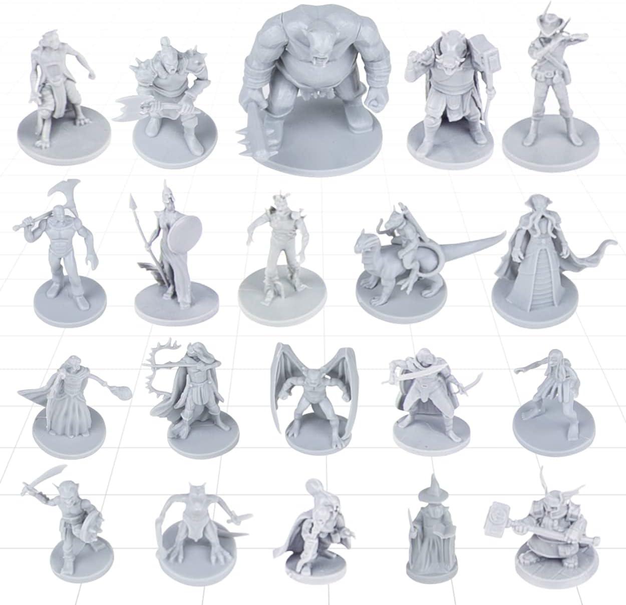 Path Gaming Fantasy Tabletop Miniatures for Dungeons and Dragons Miniatures, 20 Piece Pack