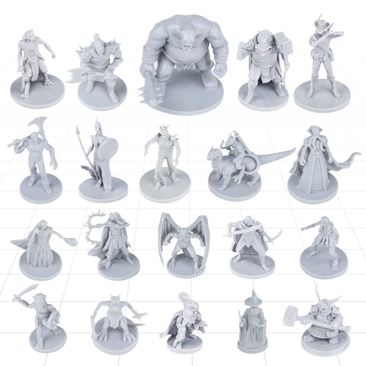 Path Gaming Fantasy Tabletop Miniatures for Dungeons and Dragons Miniatures, 20 Piece Pack