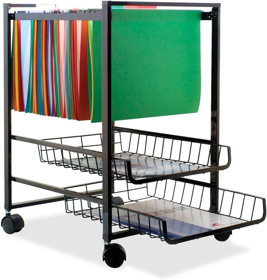 21.13'' H x 12.88'' W File Cart with Wheels