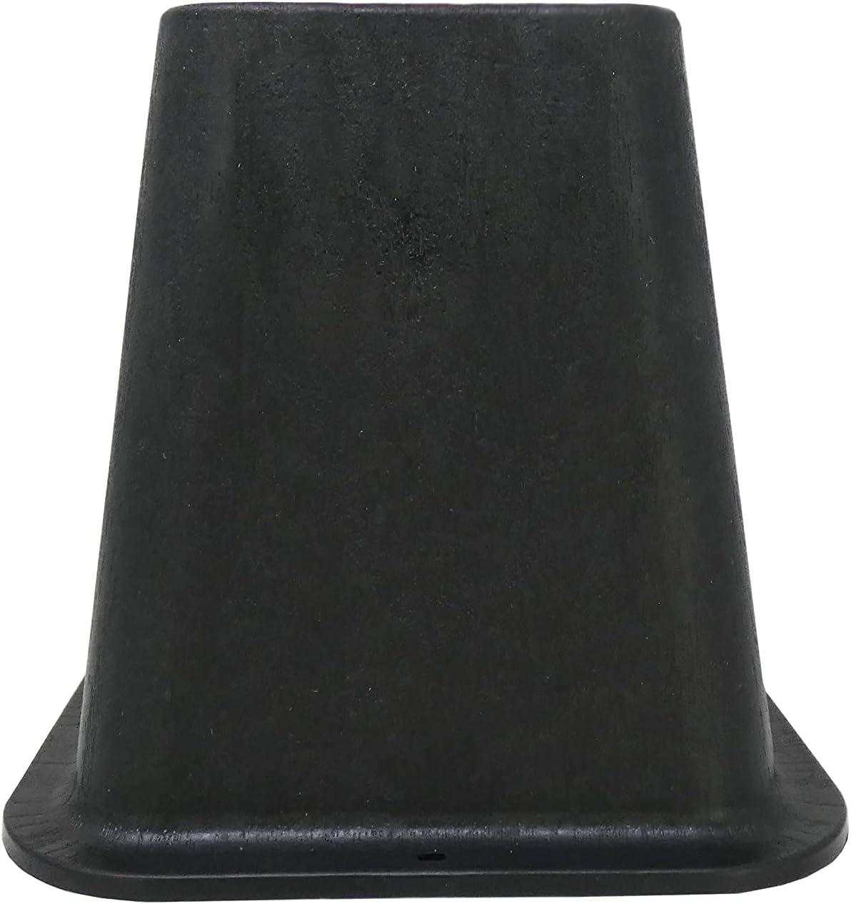 Black Plastic 6-Inch Bed Risers, Set of 4