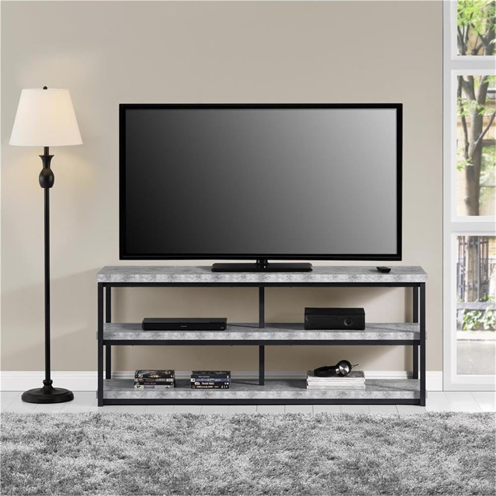 Ashlar TV Stand for TVs up to 65", Light Concrete
