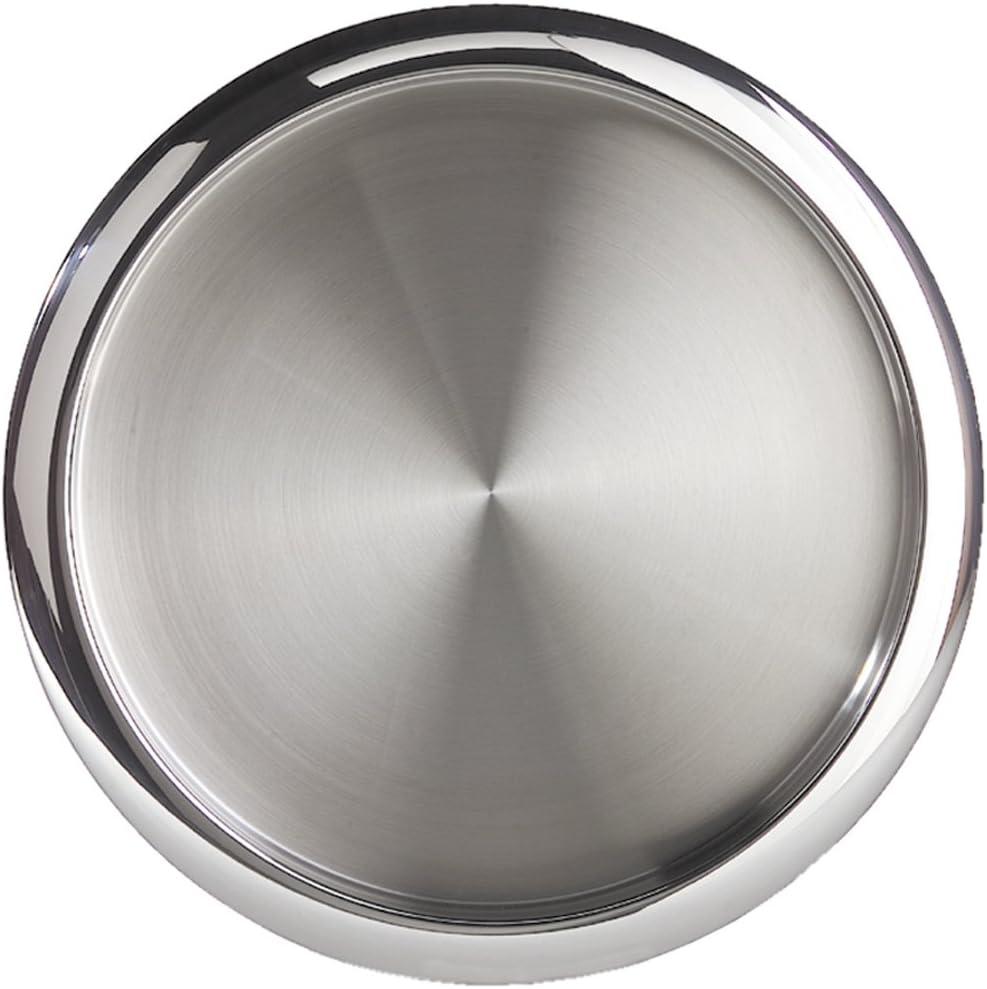 Oggi 14" Brushed Stainless Steel Serving Tray