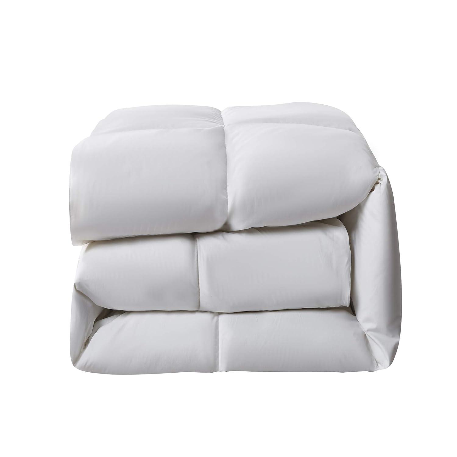 Serta Serta Super Soft 233 Thread Count White Goose Feather And Down Fiber Comforter By Serta Extra Warmth King