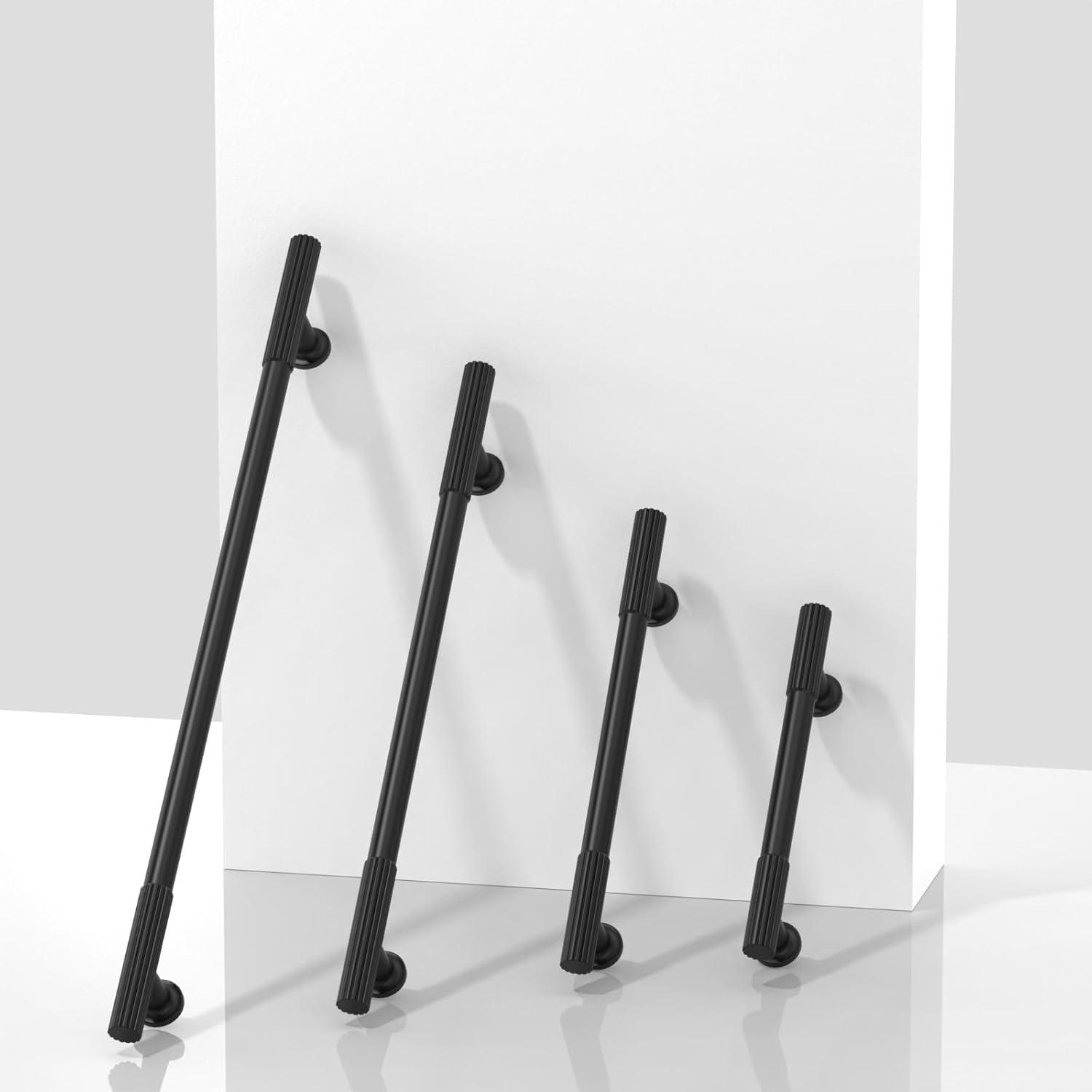 Piper Kitchen Handles, Solid Core Drawer Pulls for Cabinet Doors, 3-3/4" (96mm)