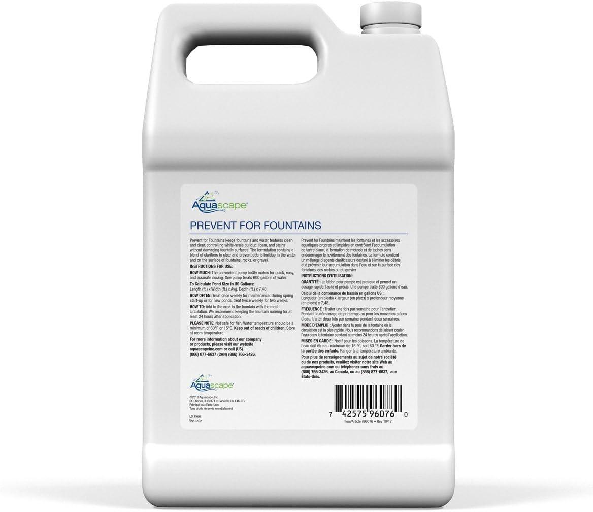 PREVENT For Fountains No Power Source Required / Manual Algae Control