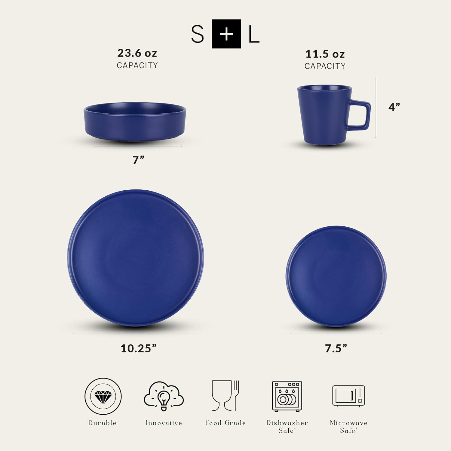 Stone Lain Cleo 32-Piece Dinnerware Set Stoneware & Reviews | Wayfair