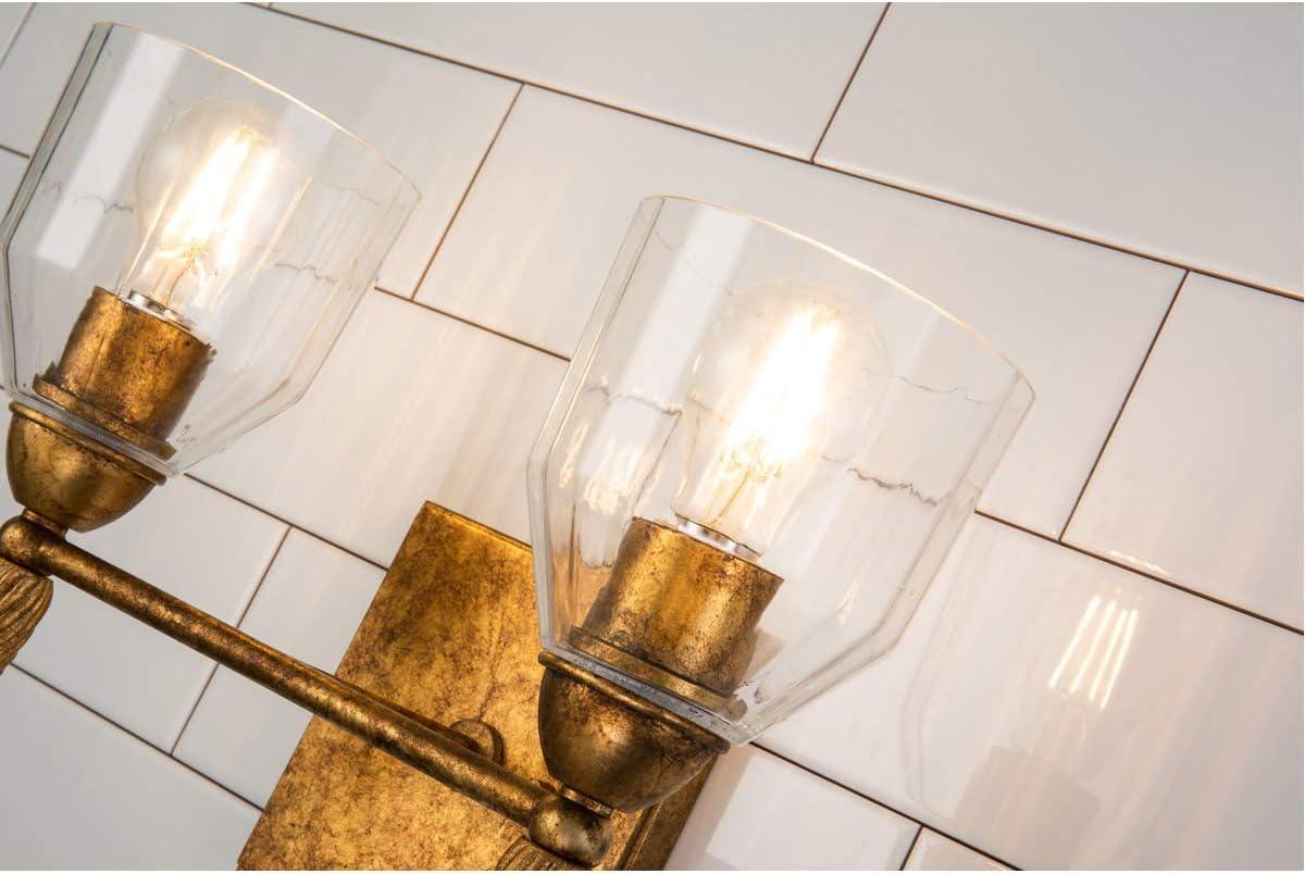 Lucas McKearn Felice 2-light Acorn-shaped Bath Vanity Light in Distressed Gold