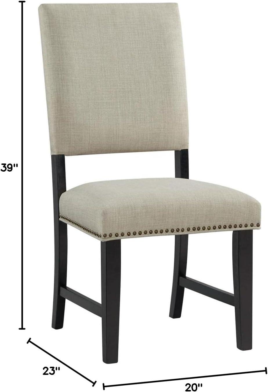 Laudine Solid Wood Side Chair in Taupe