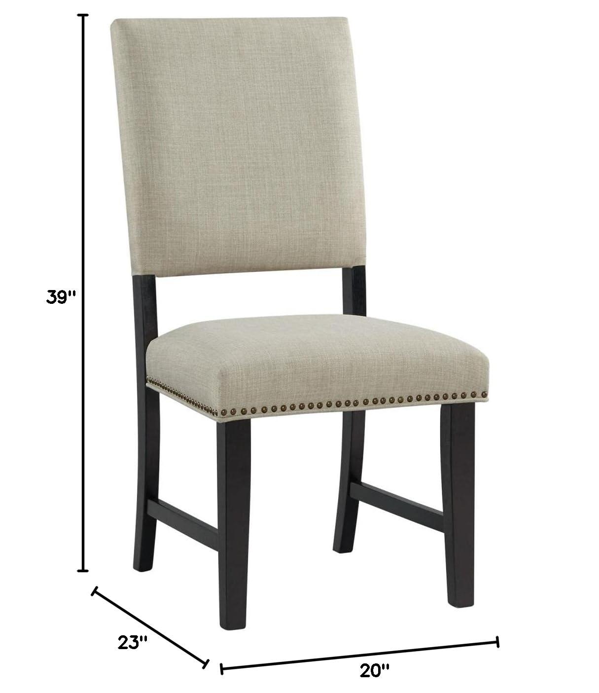 Laudine Solid Wood Side Chair in Taupe