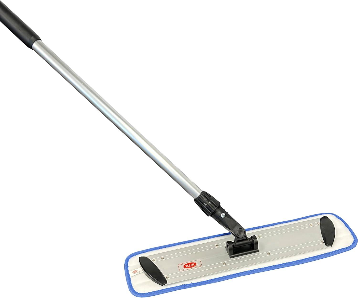 Microfiber Mop Kit 36" - Microfiber Mop Pads, Flat Frame & Telescopic Handle