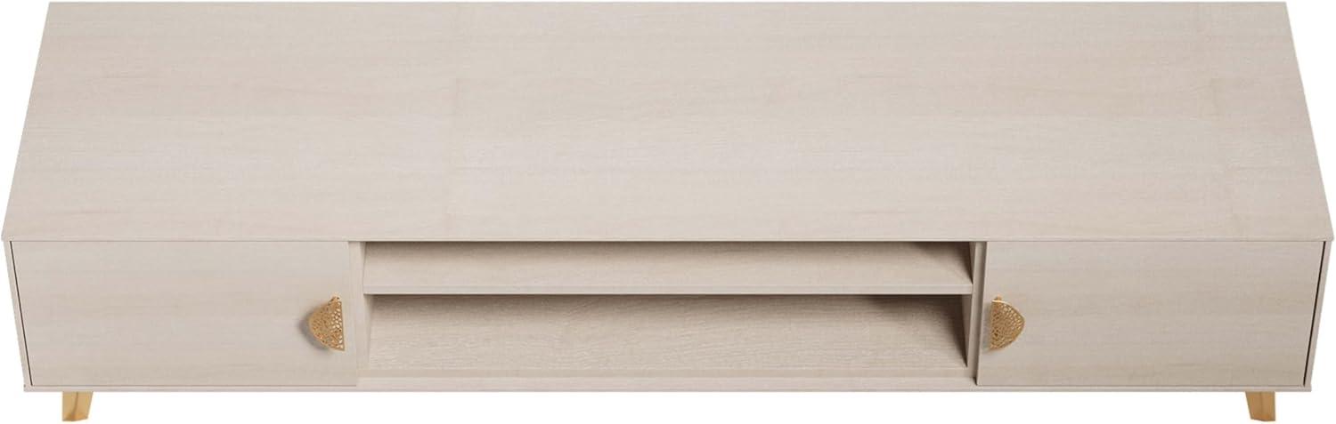 Manhattan Comfort 70.9" Haley TV Stand for TVs up to 55" White