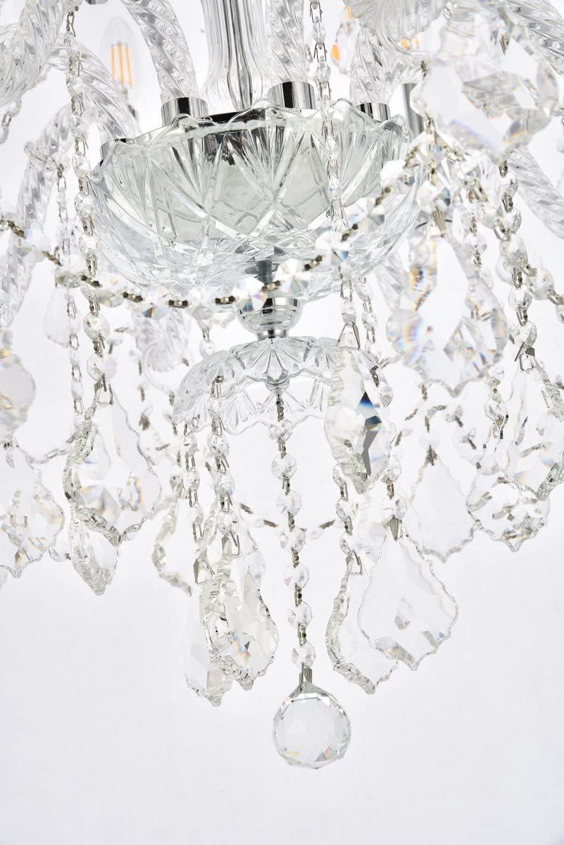 Elegant Lighting Giselle 28" 12 Light Royal Crystal Chandelier