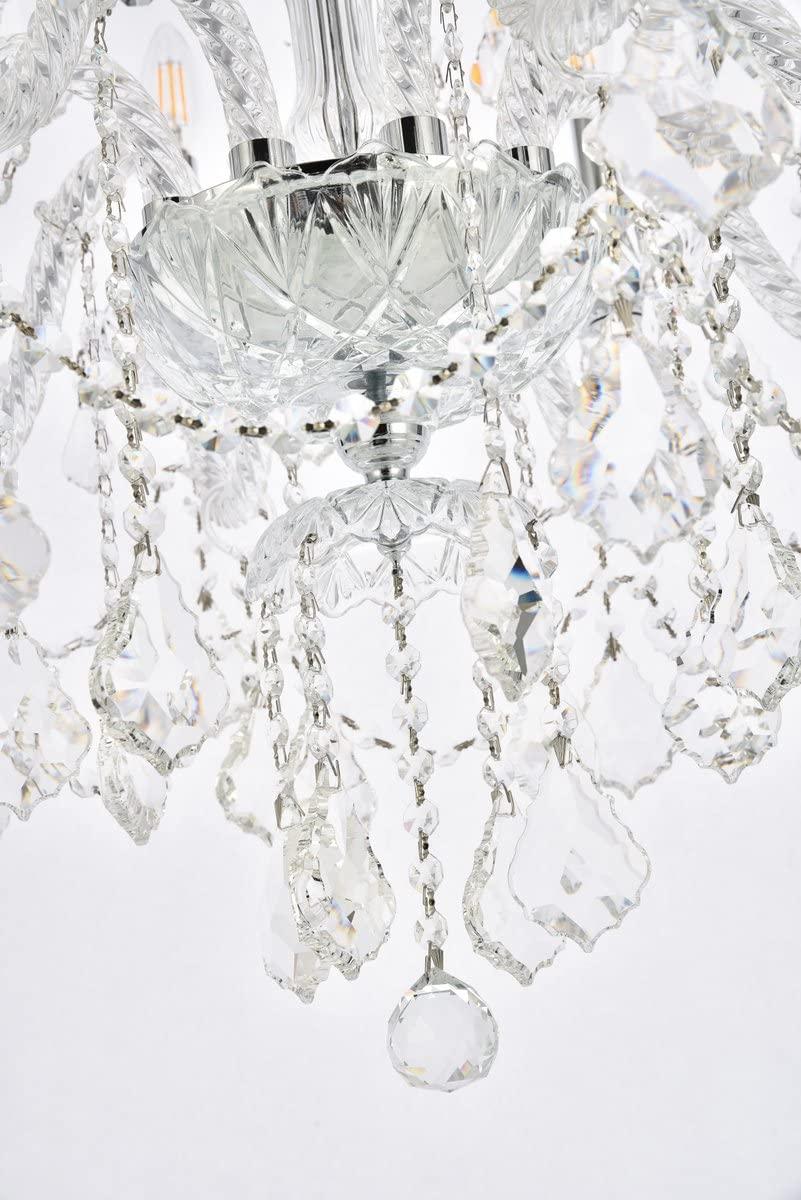 Elegant Lighting Giselle 28" 12 Light Royal Crystal Chandelier
