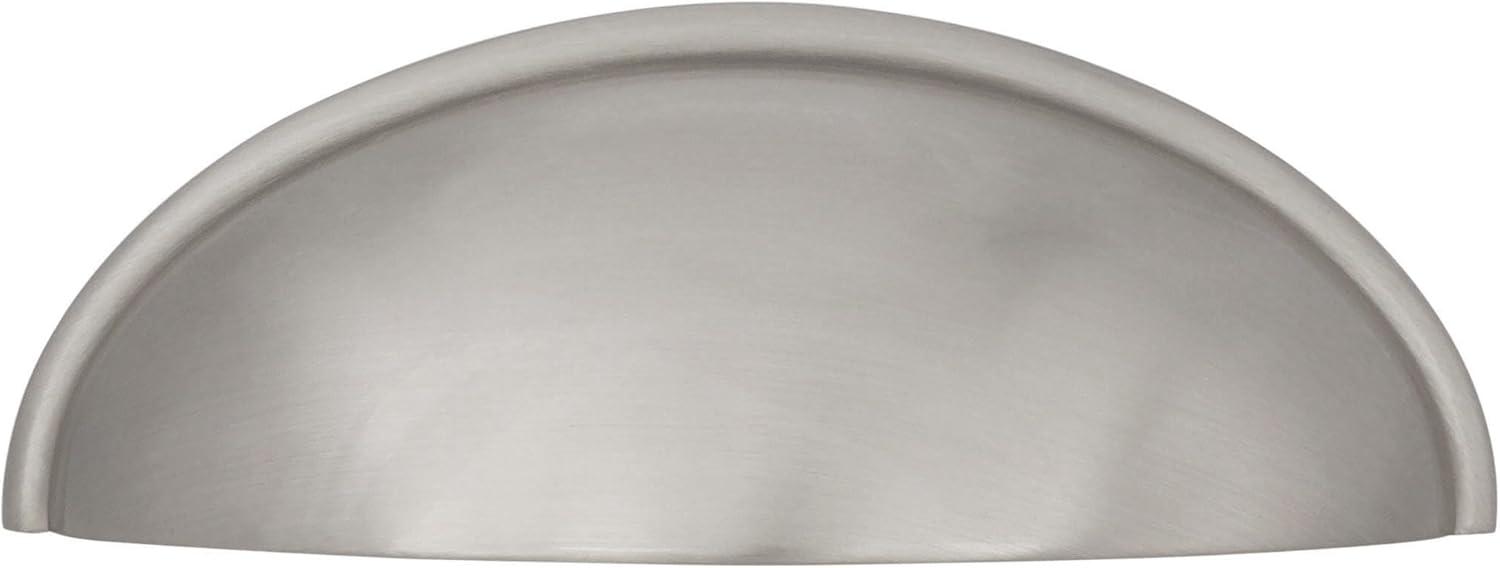 Satin Nickel 2-1/2 Inch Traditional Cup Pull