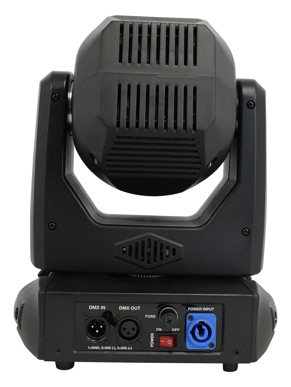 Rockville ROCK SPOT 260W DJ Moving Head Spot Light w/ Wireless DMX+Rolling Bag