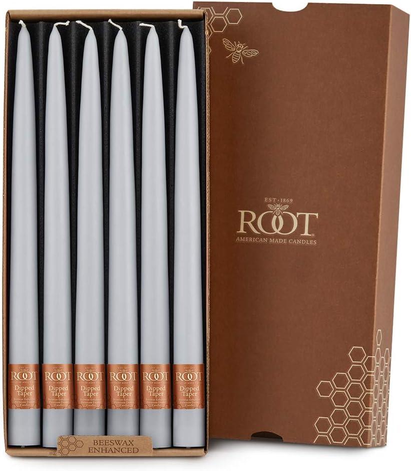 12 Piece Unscented Taper Candle Set