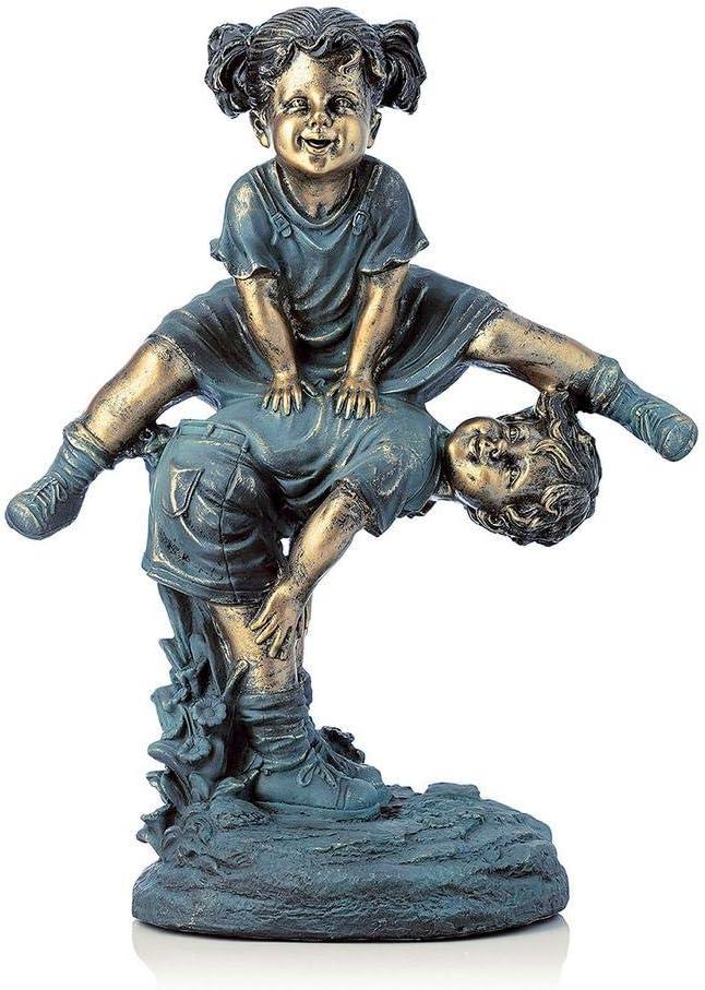 Alpine Corporation Niña Saltando sobre la Estatua Del Niño