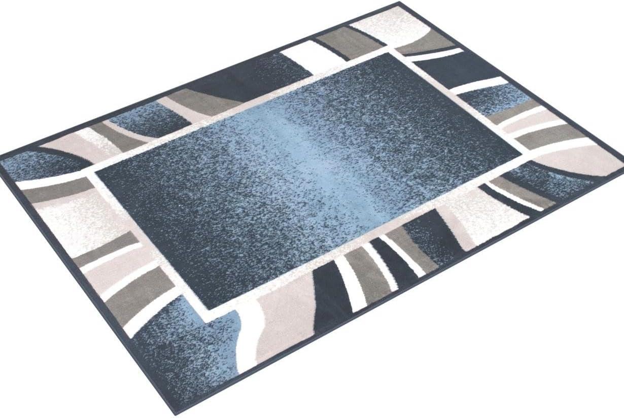 Home Dynamix Premium Rizzy Contemporary Abstract Border Area Rug